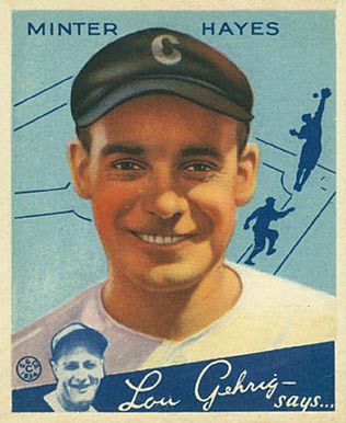 1934 Goudey Minter Hayes #63 Baseball Card