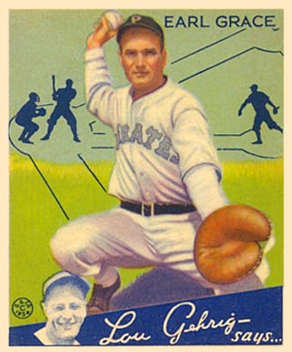 1934 Goudey Earl Grace #58 Baseball Card