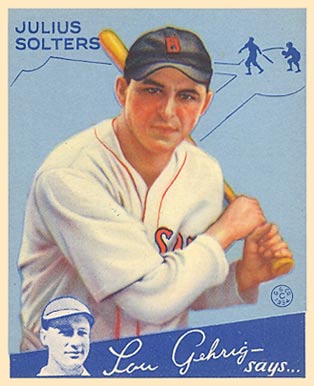 1934 Goudey Julius Solters #30 Baseball Card
