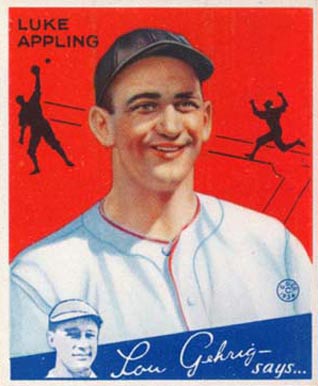 1934 Goudey Luke Appling #27 Baseball Card