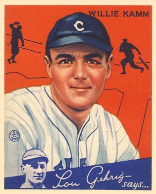 1934 Goudey Willie Kamm #14 Baseball Card