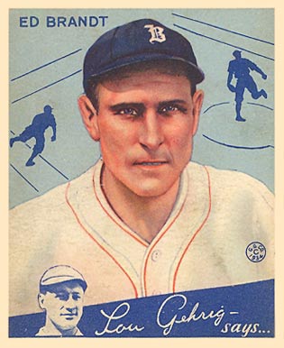 1934 Goudey Ed Brandt #5 Baseball Card