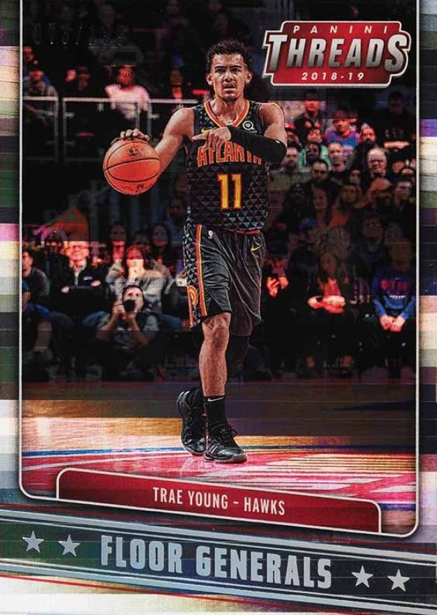 2018 Panini Threads Floor Generals  Trae Young #4 Basketball Card