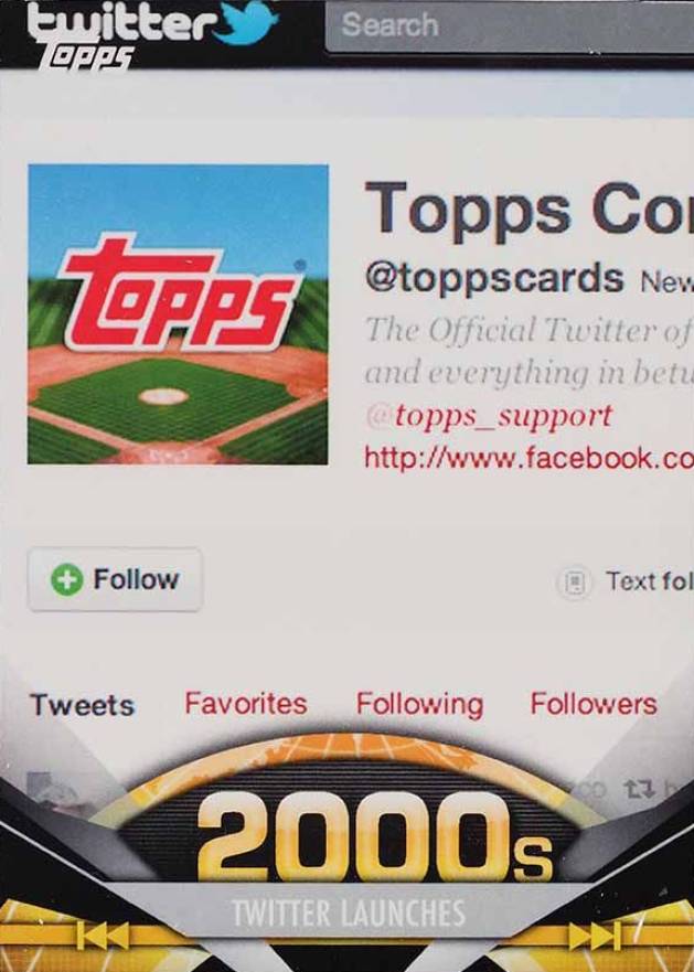 2011 Topps American Pie Twitter Launches #190 Non-Sports Card