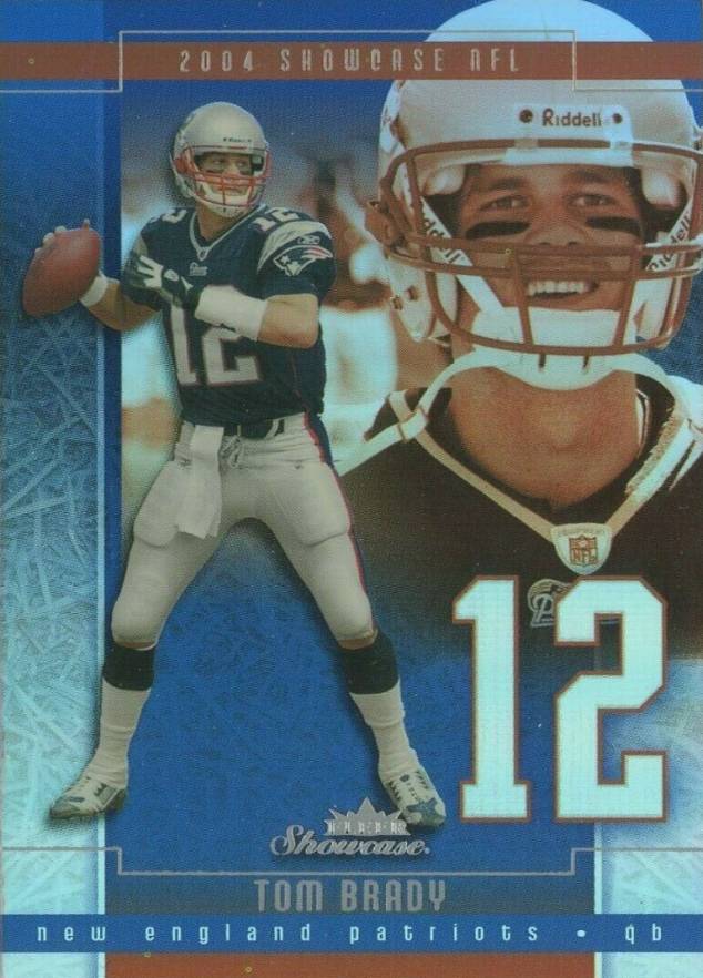 2004 Fleer Showcase Tom Brady #100 Football Card