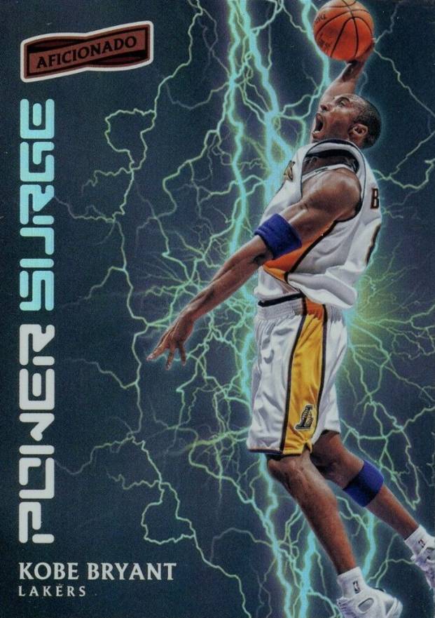 2016 Panini Aficionado Power Surge Kobe Bryant #13 Basketball Card