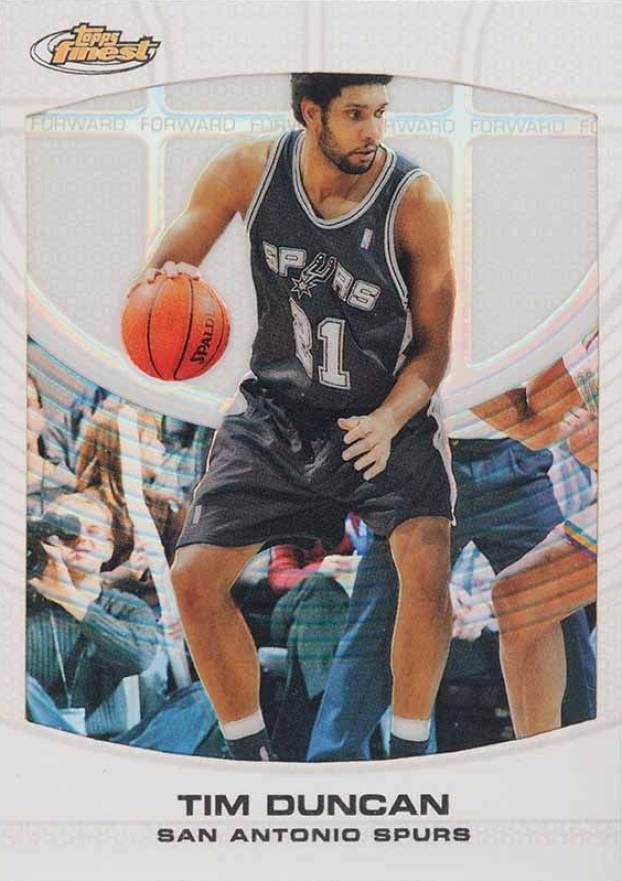 2005 Finest Tim Duncan #82 Basketball Card