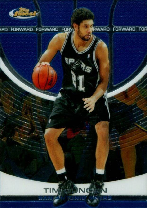 2005 Finest Tim Duncan #82 Basketball Card