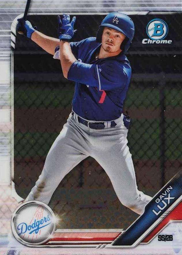 2019 Bowman Prospects Chrome Gavin Lux #130 Baseball Card