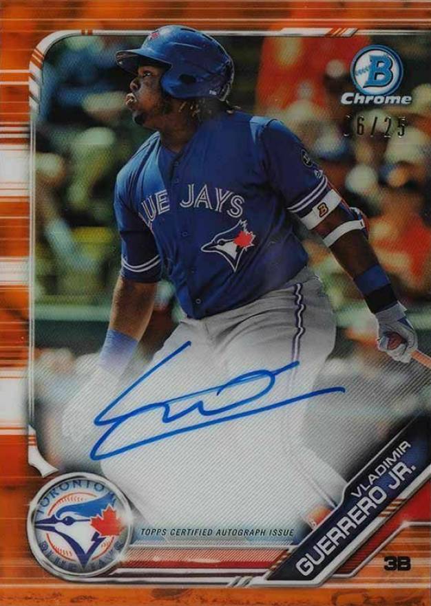 2019 Bowman Prospect Autographs Chrome Vladimir Guerrero Jr. #VGJ Baseball Card