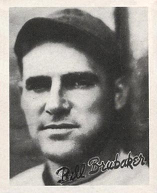 1936 Goudey Bill Brubaker # Baseball Card