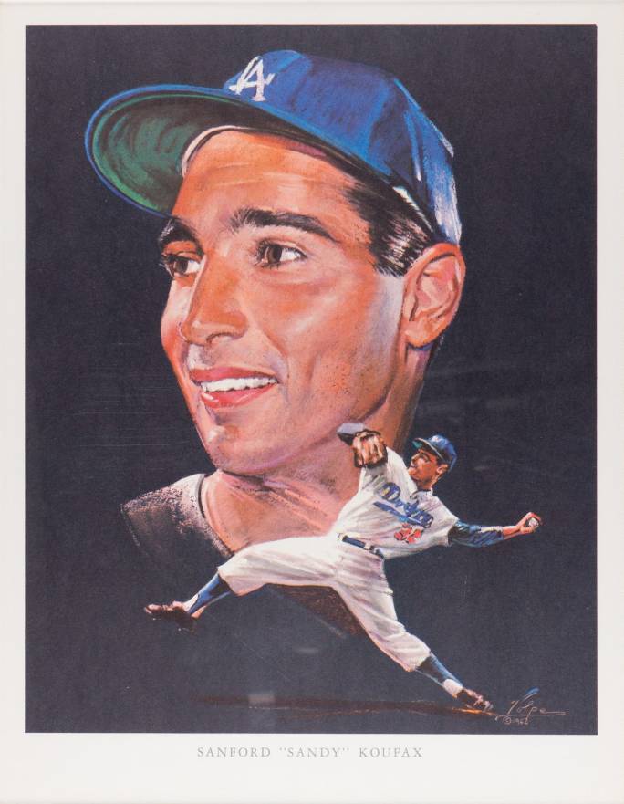 1962 Union Oil Dodgers Premium Pictures Sandy Koufax # Baseball Card