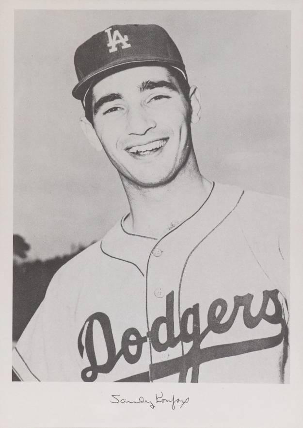 1960 L.A. Dodgers Team Issue Sandy Koufax # Baseball Card