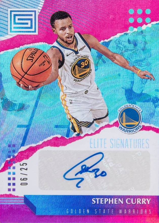 2018 Panini Status Elite Signatures Stephen Curry #ESSC Basketball Card
