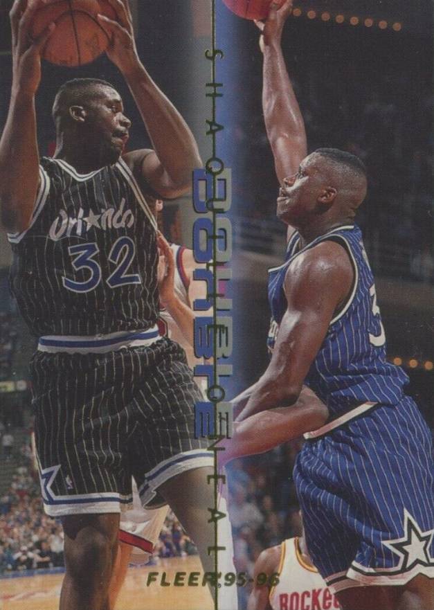 1995 Fleer Double Doubles Shaquille O'Neal #10 Basketball Card