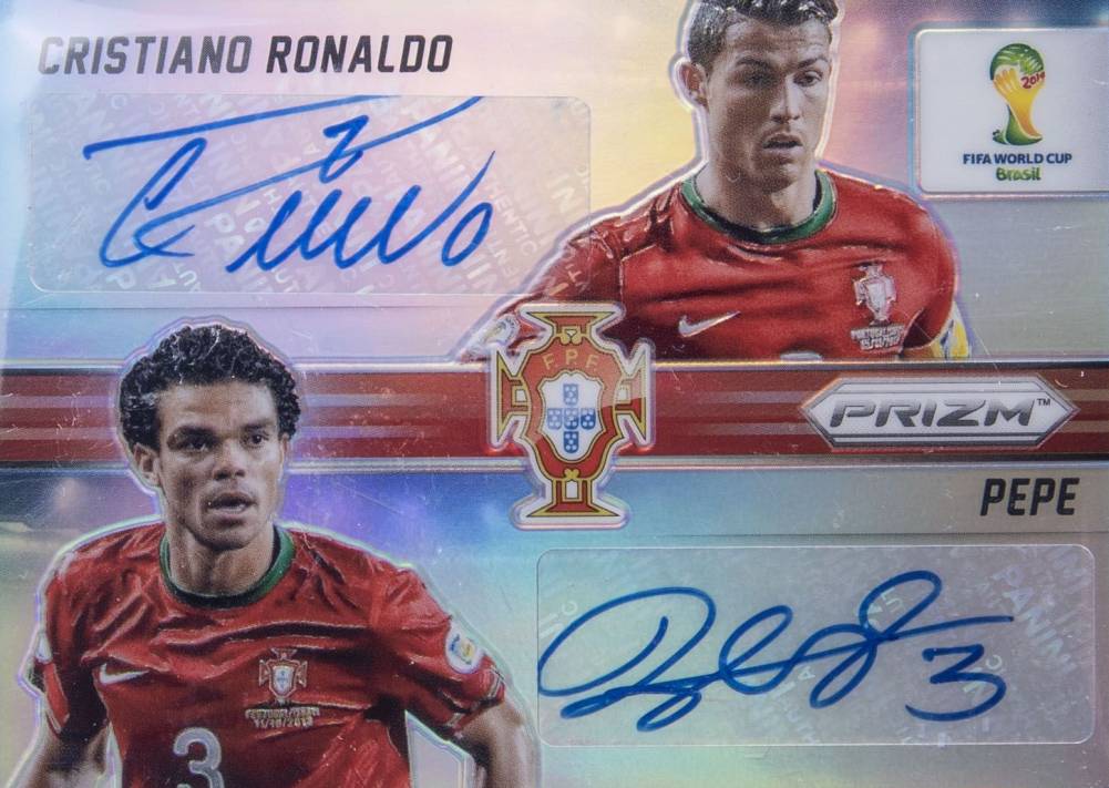 2014 Panini Prizm World Cup Combo Signatures Cristiano Ronaldo/Pepe #CS-CP Soccer Card