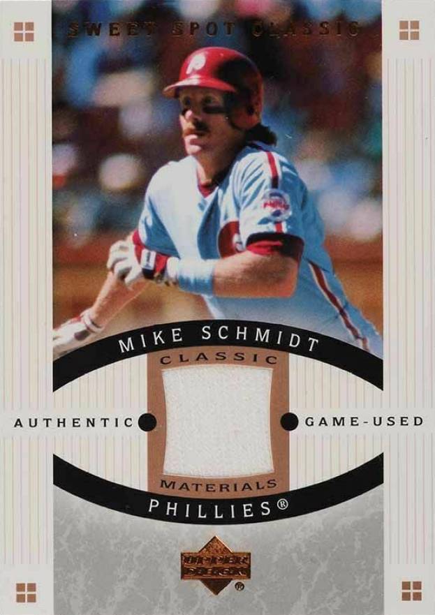 2005 Upper Deck Sweet Spot Classic Classic Materials Mike Schmidt #CM-MS1 Baseball Card