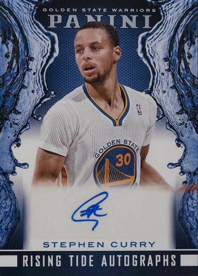 2013 Panini Rising Tide Autographs Stephen Curry #49 Basketball Card