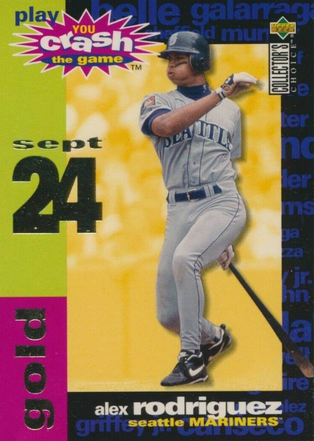 1995 Collector's Choice Crash the Game Alex Rodriguez #CG17 Baseball Card
