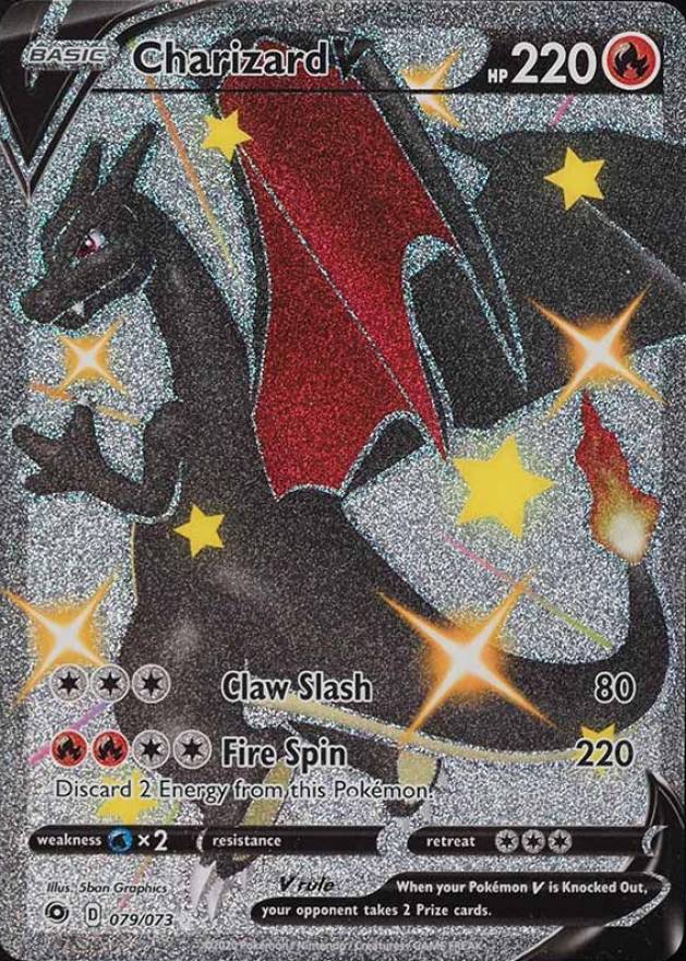 2020 Pokemon Sword & Shield Champion's Path Full Art/Charizard V #079 Non-Sports Card