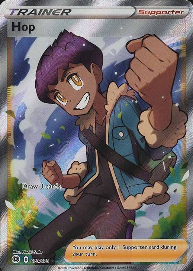 2020 Pokemon Sword & Shield Champion's Path Full Art/Hop #073 TCG Card