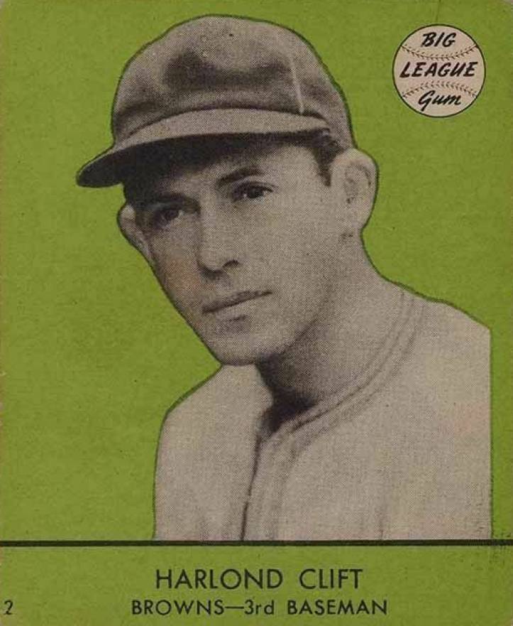 1941 Goudey Harlond Clift #2g Baseball Card