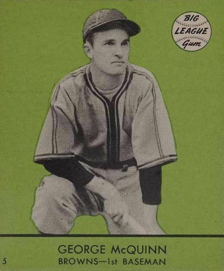1941 Goudey George McQuinn #5g Baseball Card