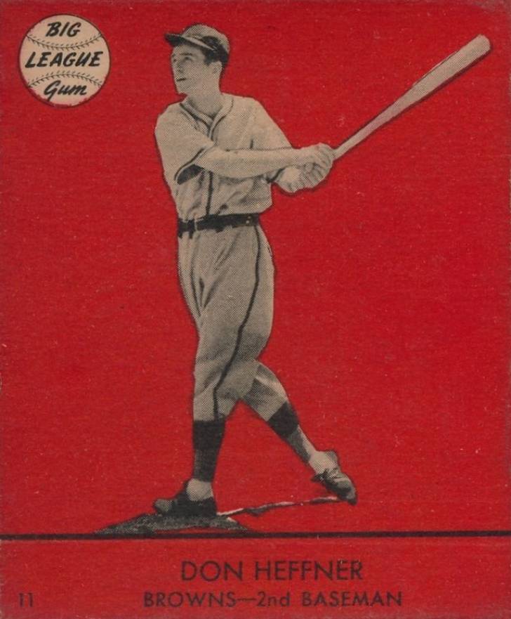 1941 Goudey Don Heffner #11r Baseball Card