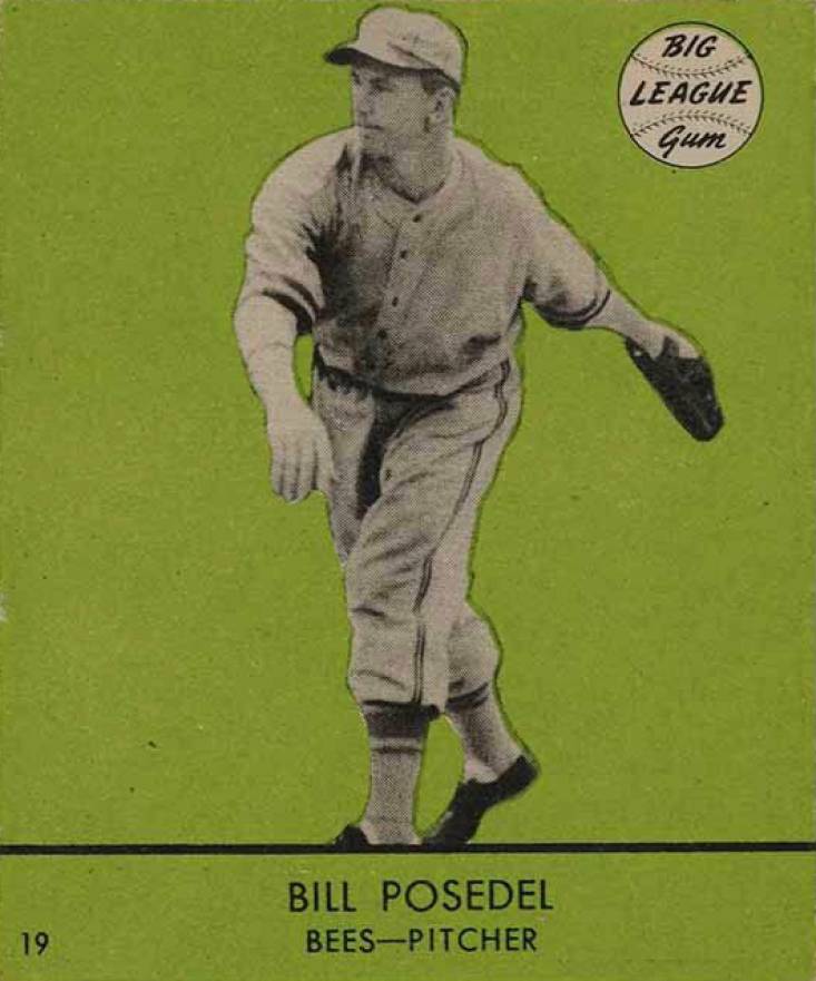 1941 Goudey Bill Posedel #19g Baseball Card