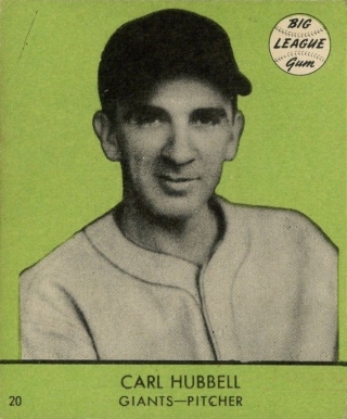 1941 Goudey Carl Hubbell #20g Baseball Card