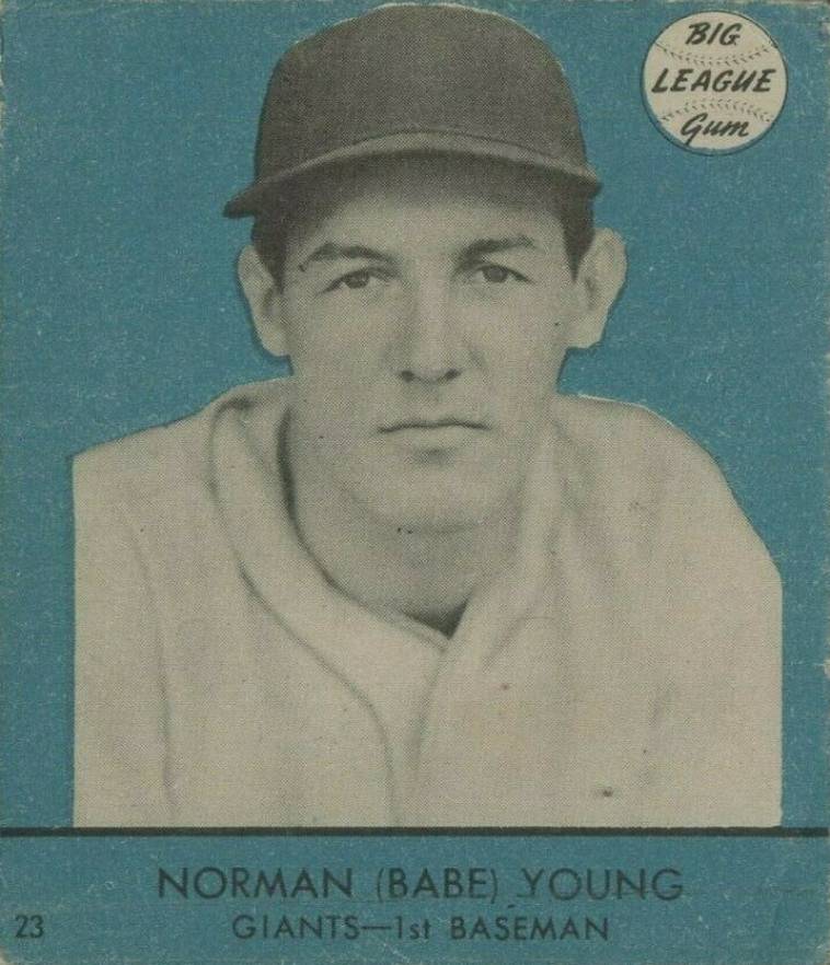 1941 Goudey Norman (Babe) Young #23b Baseball Card