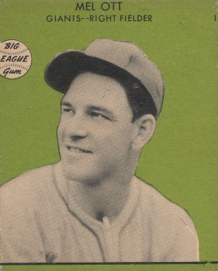 1941 Goudey Mel Ott #33g Baseball Card