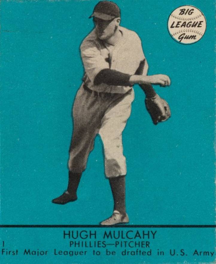 1941 Goudey Hugh Mulcahy #1b Baseball Card