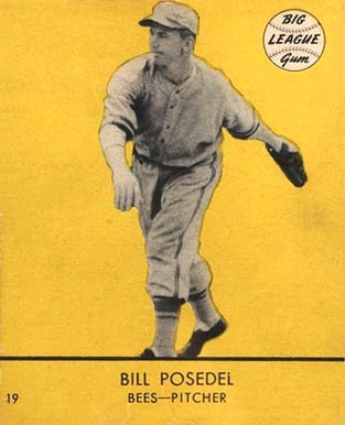 1941 Goudey Bill Posedel #19y Baseball Card
