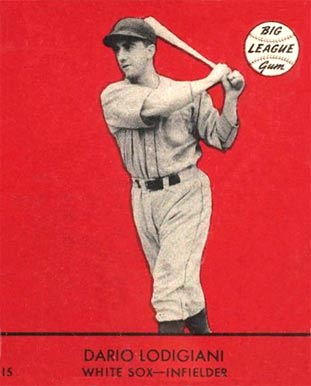 1941 Goudey Dario Lodigiani #15y Baseball Card
