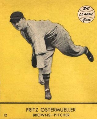 1941 Goudey Fritz Ostermueller #12y Baseball Card