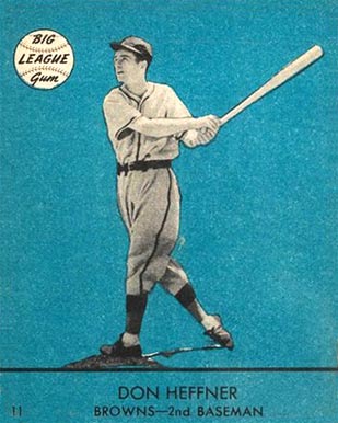 1941 Goudey Don Heffner #11y Baseball Card