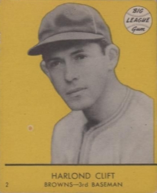 1941 Goudey Harlond Clift #2y Baseball Card