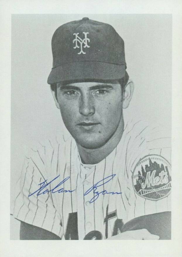 1971 Mets Team Issue Nolan Ryan # Baseball Card