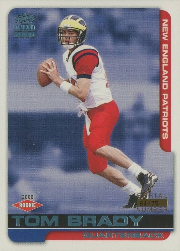 2000 Pacific Paramount Tom Brady #138 Football Card