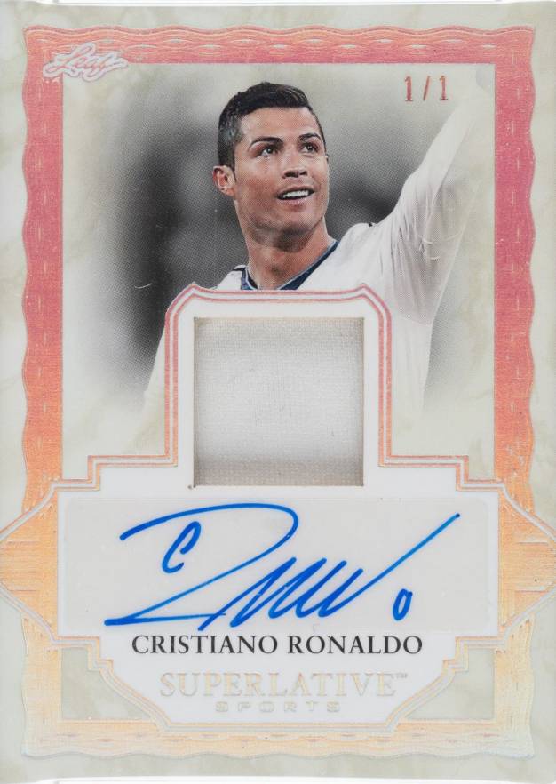 2020 Leaf Superlative Signature Memorabilia Cristiano Ronaldo #SMCR1 Other Sports Card