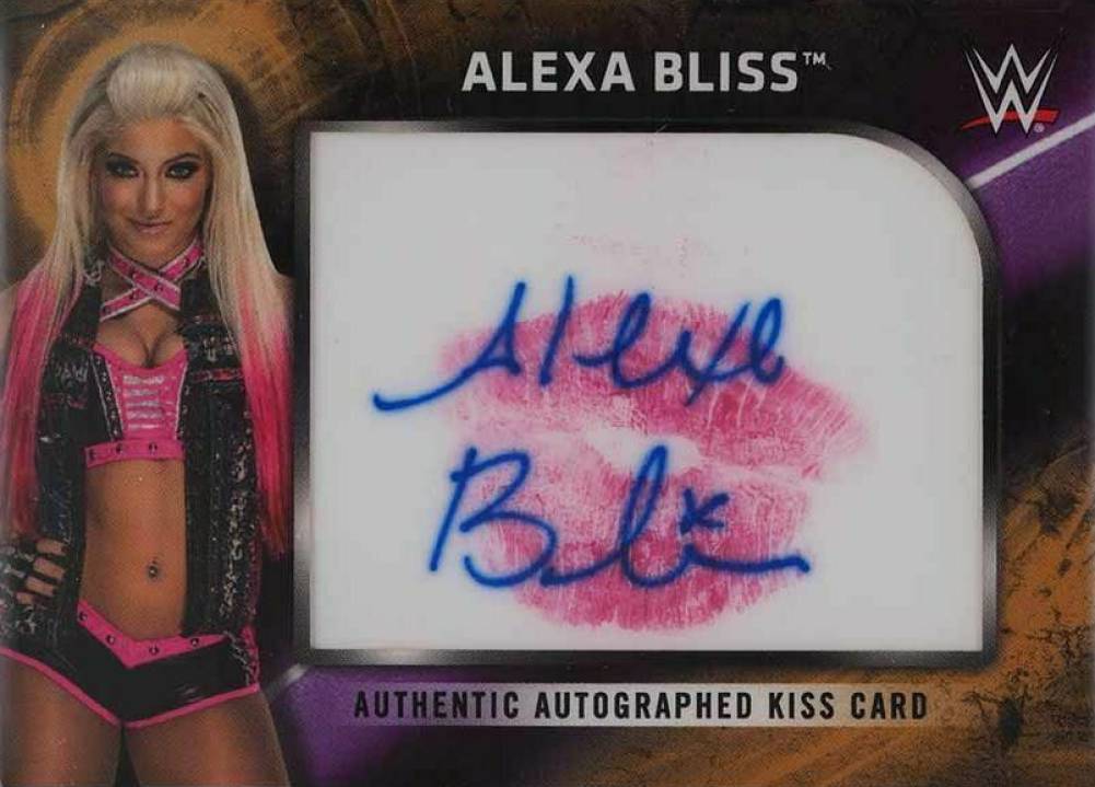 2018 Topps WWE Women's Division Kiss Card Autographs Alexa Bliss #AKCAB Other Sports Card