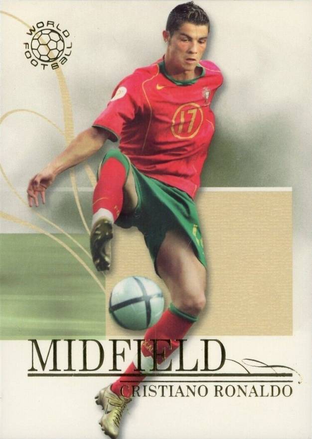 2005 Futera World Football Unique Cristiano Ronaldo #32 Soccer Card
