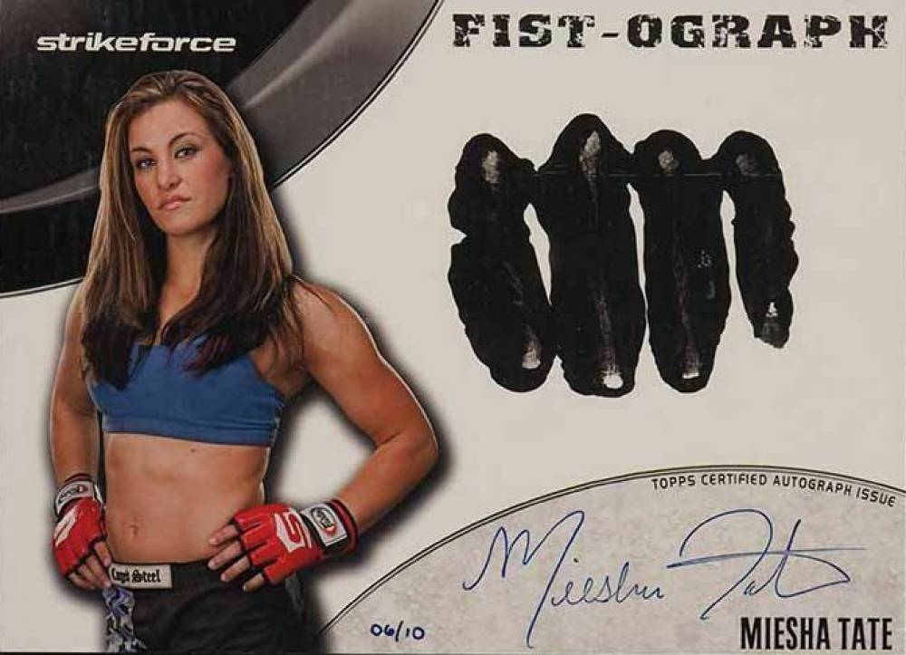 2012 Topps UFC Knockout Fistographs Miesha Tate #F-MT Other Sports Card