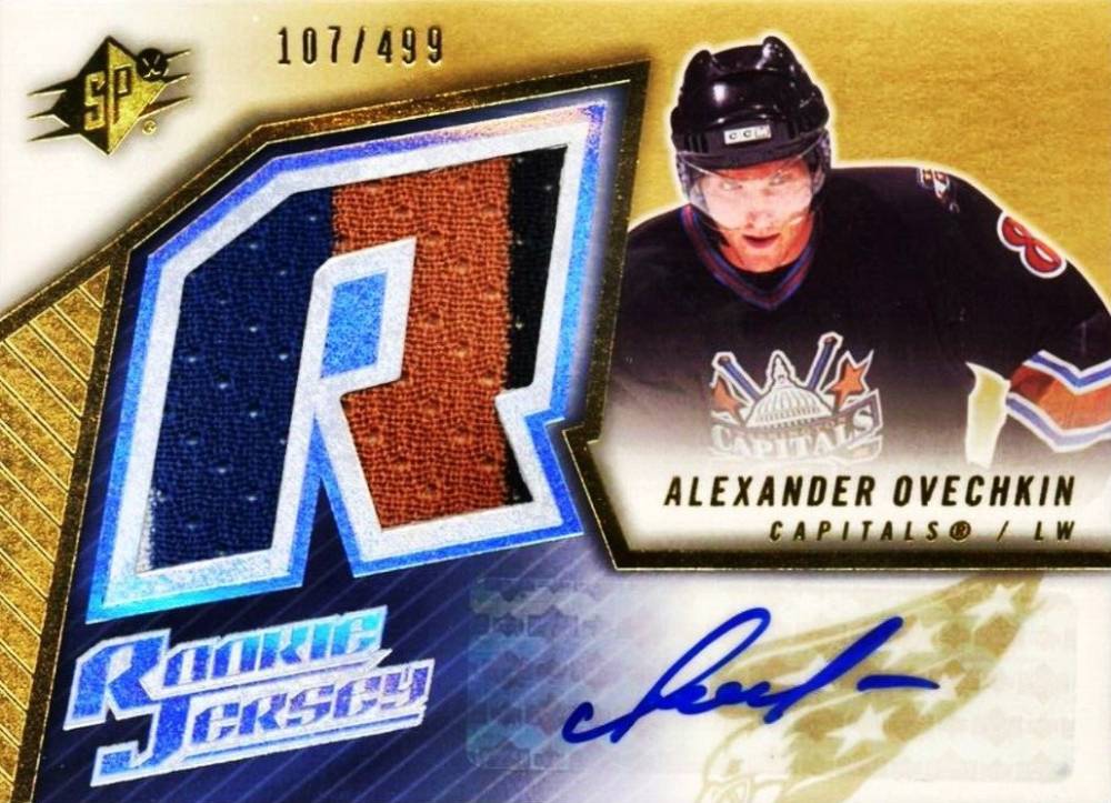 2005 SPx Alexander Ovechkin #190 Hockey Card