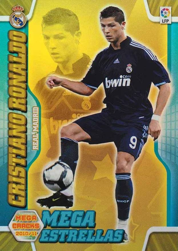 2010 Panini Mega Cracks La Liga Cristiano Ronaldo #388 Soccer Card