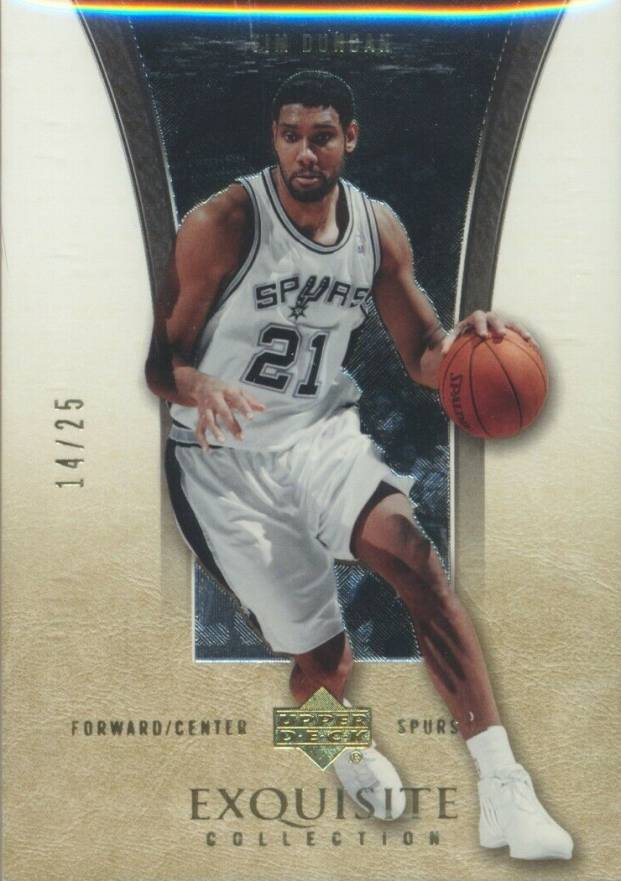 2004 Upper Deck Exquisite Collection  Tim Duncan #35 Basketball Card