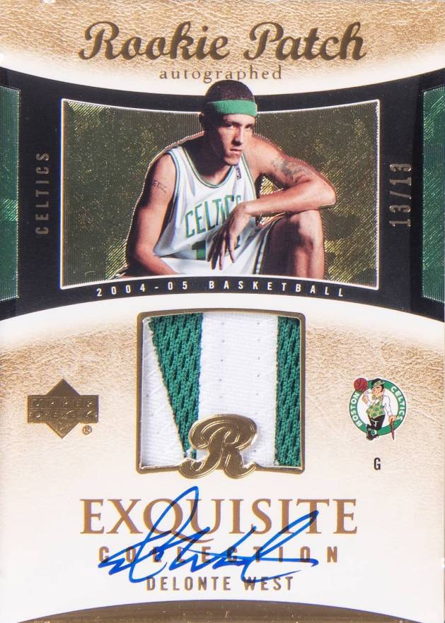2004 Upper Deck Exquisite Collection  Delonte West #46 Basketball Card