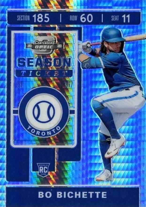 2020 Panini Chronicles Contenders Optic Bo Bichette #1 Baseball Card