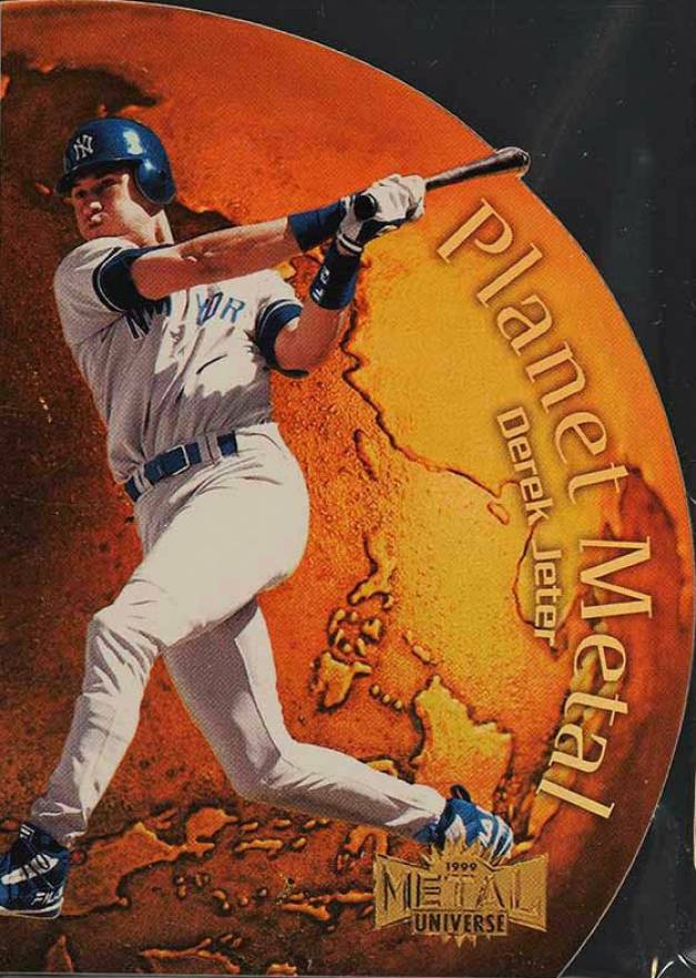 1999 Metal Universe Planet Metal Derek Jeter #6 Baseball Card